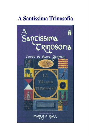 A SANTISSIMA TRINOSOFIA