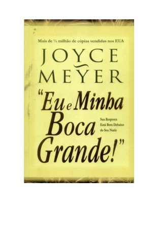 Eu e Minha Boca Grande Joyce Meyer