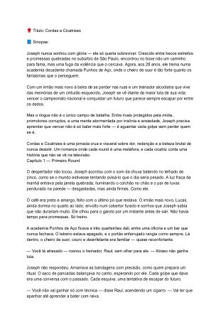 🥊 Título- Cordas e Cicatrizes