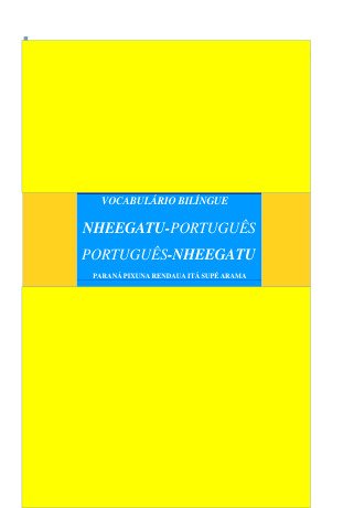 Vocabulario Bilingue Nheengatu Portugues Portugues Nheengatu